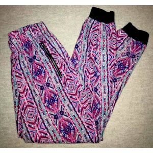 Pink Republic Elastic Waist Harem Jogger Pants